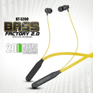 Ubon Bass Factory 2.0 BT-5200 Wireless Neckband (Black) - Image 4