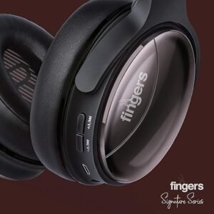 FINGERS Alloy H3 Wireless On-Ear Headset (Signature Series) with 30 Hour Playback time, Fast Charging and Multi-Functioned [Bluetooth® | FM Radio | MicroSD | AUX] - Image 3