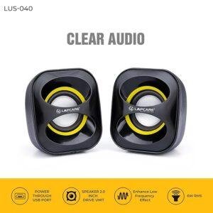 LAPCARE USB Speaker 3W X 2 Lus-040 - Black - Image 7