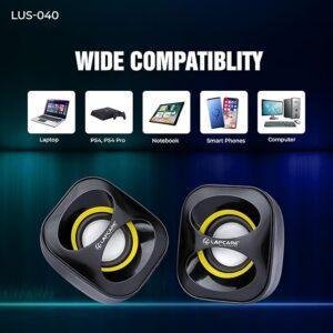 LAPCARE USB Speaker 3W X 2 Lus-040 - Black - Image 3