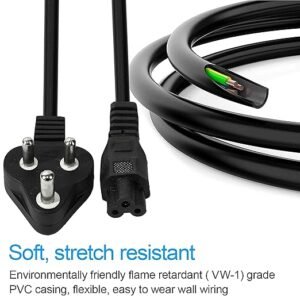 Storite 1.5M Black 3 Pin Laptop Power Cable 18AWG Universal Replacement for Laptop Charger Adapter Power Cord for Laptop - Image 3