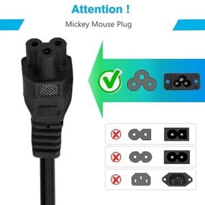 Storite 1.5M Black 3 Pin Laptop Power Cable 18AWG Universal Replacement for Laptop Charger Adapter Power Cord for Laptop - Image 6