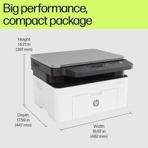 HP Laser MFP 1188Fnw, Wireless, Print, Copy, Scan, Fax, Monochrome Laser Printers, 40-Sheet Adf, Hi-Speed USB 2.0, Ethernet, Up to 21 Ppm, 150-Sheet Input Tray, 100-Sheet Output Tray, Black and White - Image 4