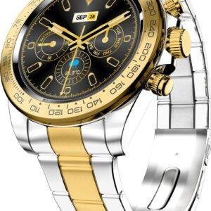 Fire Boltt Smart Watch 32.5 MM (1.28 Inches) BSW087 Blizzard Silver Gold | 1.28-inch HD display Bluetooth calling Voice assistant 120 sports modes Heart ra - Image 4