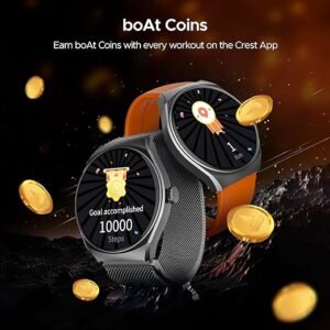 boAt Lunar Comet w/ 1.39" (3.5 cm) HD Display, Advanced Bluetooth Calling, Functional Crown, Multiple Sports Mode,100 Watch Faces, HR & SpO2 Monitoring,IP67, Smart Watch for Men & Women(Royal Orange) - Image 7