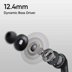 realme Buds T310 Truly Wireless in-Ear Earbuds with 46dB Hybrid ANC, 360° Spatial Audio, 12.4mm Dynamic Bass Driver, Upto 40Hrs Battery and Fast Charging (Vibrant Black) - Image 4