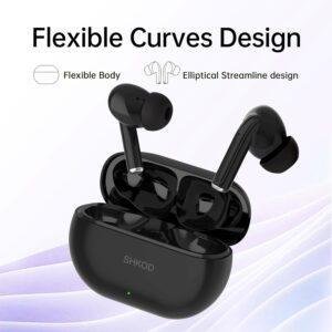 SHKOD Water Dust Resistant Bluetooth 5.3 40ms Low Latency 5mins Fast Charging 26Hour Playtimes, AirLits1 Pro True Wireless in-Ear Earbuds (Interstellar Black) - Image 5