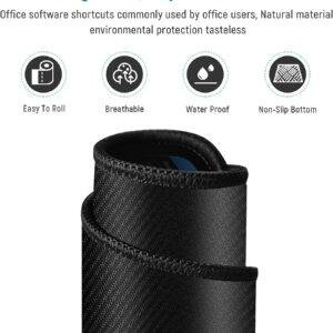 Anti-Slip Keyboard Pad with Office Software Shortcuts Pattern, Clear Extended Large Cheat Sheet Mouse Pad, Large Rubber Base Mice Smooth Cloth Desk Mat, Excel Shortcut Keys Mouse Pad (80x30cm) - Image 3