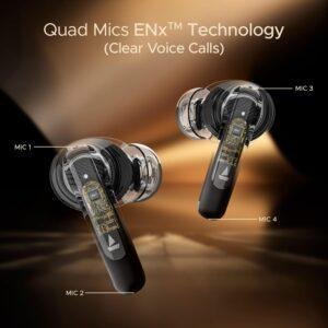 boAt Airdopes 141 ANC(~32dB), 50ms Low Latency, 4Mics ENx,42Hrs Battery, Fast Charge,IPX5, v5.3 Bluetooth TWS in Ear Earbuds Wireless Earphones with mic (Gunmetal Black) - Image 6