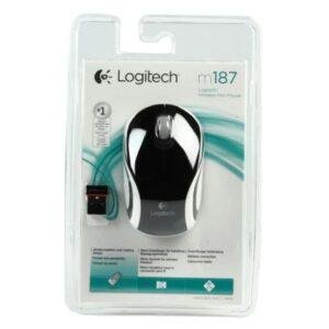 Logitech M187 Ultra Portable Wireless Mouse, 2.4 GHz with USB Receiver, 1000 DPI Optical Tracking, 3-Buttons, PC/Mac/Laptop - Black - Image 9