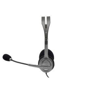 Logitech H110 Wired On Ear Headphones With Mic, Stereo With Noise-Cancelling,3.5-Mm Dual Audio Jack, Pc/Mac/Laptop- Black - Image 4