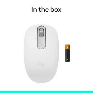 Logitech M196 Bluetooth Wireless Mouse, Compact and Portable Mouse for Laptops, Tablets and More, 12-Month Battery, Smooth Tracking, Compatible with PC and Mac, Windows and macOS - White - Image 3
