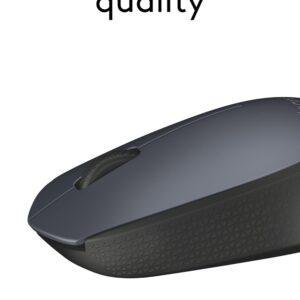 Logitech M170 Wireless Mouse, 2.4 GHz with USB Mini Receiver, Optical Tracking, 12-Months Battery Life, Ambidextrous PC/Mac/Laptop - Grey/Black - Image 5