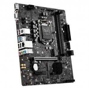 MSI H510M-A PRO Motherboard, Micro-ATX - Supports 11th Gen Intel Core Processors, LGA 1200-2 X DIMMs (3200Mhz), 1 X Pcie 4.0 X16, 1 X M.2 Gen3, USB 3.2 Gen1, 1G LAN, HDMI 2.0B - Image 2