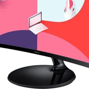 Samsung 24-Inch(59.8cm) FHD, 75 Hz Refresh Rate, 1800R Curved 1,920 X 1,080 LED Monitor, VA Panel, Slim Design, AMD Freesync, Game Mode, Flicker Free, HDMI, Audio Port (LS24C360EAWXXL, Black) - Image 6