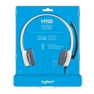 Logitech H150 Wired On Ear Headphones With Mic (White) - Image 8