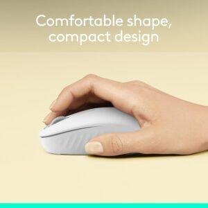 Logitech M196 Bluetooth Wireless Mouse, Compact and Portable Mouse for Laptops, Tablets and More, 12-Month Battery, Smooth Tracking, Compatible with PC and Mac, Windows and macOS - White - Image 5