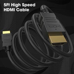 1.5 Meter High-Speed HDMI Cable - Hdmi Arc Enabled | 64 Gbps | 4K 120Hz | 1080P 240Hz | Strong & Durable | Supports Up To 32 Audio Channels | Gold Plated | 1.5 Meter, Black (Pack of 1) - Image 7