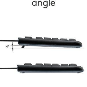 Logitech MK120 Wired USB Keyboard and Mouse Set for Windows, Optical Wired Mouse, Full-Size Keyboard, USB Plug-and-Play, Compatible for PC, Laptop - Black - Image 8