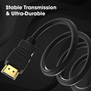 1.5 Meter High-Speed HDMI Cable - Hdmi Arc Enabled | 64 Gbps | 4K 120Hz | 1080P 240Hz | Strong & Durable | Supports Up To 32 Audio Channels | Gold Plated | 1.5 Meter, Black (Pack of 1) - Image 6