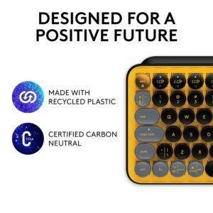 Logitech Pop Keys Mechanical Wireless Keyboard with Customisable Emoji Keys, Durable Compact Design, Bluetooth Or USB Connectivity, Multi-Device, Os Compatible - Blast - Image 5