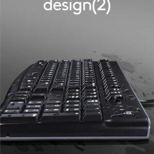 Logitech MK120 Wired USB Keyboard and Mouse Set for Windows, Optical Wired Mouse, Full-Size Keyboard, USB Plug-and-Play, Compatible for PC, Laptop - Black - Image 6