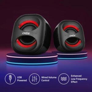 Artis Mini 2.0 USB Multimedia Speakers (Black) - Image 2