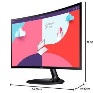 Samsung 24-Inch(59.8cm) FHD, 75 Hz Refresh Rate, 1800R Curved 1,920 X 1,080 LED Monitor, VA Panel, Slim Design, AMD Freesync, Game Mode, Flicker Free, HDMI, Audio Port (LS24C360EAWXXL, Black) - Image 10
