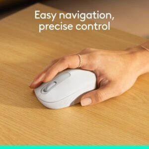 Logitech M196 Bluetooth Wireless Mouse, Compact and Portable Mouse for Laptops, Tablets and More, 12-Month Battery, Smooth Tracking, Compatible with PC and Mac, Windows and macOS - White - Image 7
