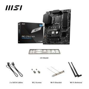 MSI PRO Z790-S WiFi Motherboard, ATX - Supports 14th/13th/12th Gen Intel Core Processors, LGA 1700 - DDR5 Memory Boost 6600+MHz/OC, PCIe 5.0 x16 Slot, M.2 Gen4 Slots, 2.5G LAN - Image 7