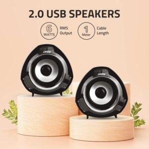 Artis S9 2.0 USB Multimedia Speakers (Black)(6W RMS Output) - Image 3