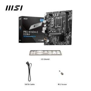 MSI PRO B760M-E DDR4 Motherboard, Micro-ATX - Supports Intel 14th, 13th & 12th Gen Core Processors, LGA 1700 - DDR4 Memory Boost 4800+MHz/OC, PCIe 4.0 x16 Slot, M.2 Gen4 Slot - Image 7