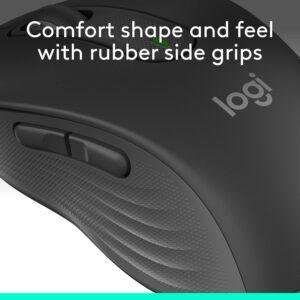 Logitech Signature M650 Wireless Mouse - for Small to Medium Sized Hands, 2-Year Battery, Silent Clicks, Customisable Side Buttons, Bluetooth, for PC/Mac/Multi-Device/Chromebook -Graphite - Image 8