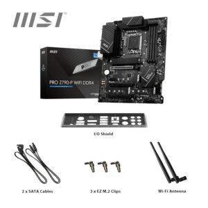 MSI PRO Z790-P WiFi DDR4 Motherboard, ATX - Supports Intel 12th & 13th Gen Core Processors, LGA 1700-55A DrMOS, DDR4 Memory Boost 5333+MHz/OC, PCIe 5.0 & 4.0 x16, 4 x M.2 Gen4, Wi-Fi 6E, 2.5G LAN - Image 7