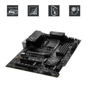 MSI PRO Z790-P WiFi DDR4 Motherboard, ATX - Supports Intel 12th & 13th Gen Core Processors, LGA 1700-55A DrMOS, DDR4 Memory Boost 5333+MHz/OC, PCIe 5.0 & 4.0 x16, 4 x M.2 Gen4, Wi-Fi 6E, 2.5G LAN - Image 4