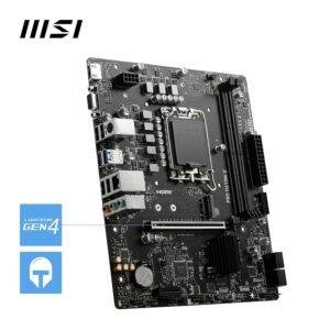 MSI PRO H610M-E Motherboard, Micro-ATX - Supports 14th/13th/12th Gen Intel Core Processors, LGA 1700 - DDR5 Memory Boost 5600MHz/MAX, PCIe 4.0 x16 Slot, M.2 Gen3 Slot - Image 5
