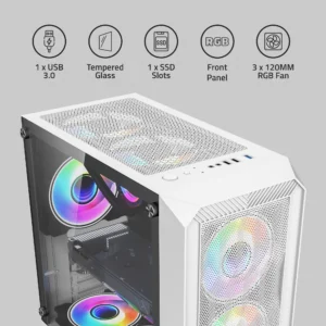 Artis G8322W Computer Gaming Cabinet - Image 2