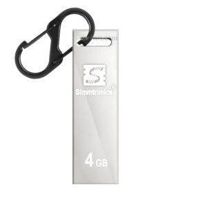 Simmtronics 4 GB Flash Drive USB 2.0 Pendrive with Keychain Hook Metal Body for Laptop and Computer - Image 6