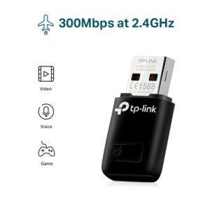 TP-LINK WiFi Dongle 300 Mbps Mini Wireless Network USB Wi-Fi Adapter for PC Desktop Laptop(Supports Windows 11/10/8.1/8/7/XP, Mac OS 10.9-10.15 and Linux, WPS, Soft AP Mode, USB 2.0) (TL-WN823N),Black - Image 5