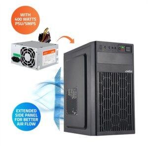 Artis 2820 2.0 Micro ATX Computer Cabinet Supports Micro ATX Motherboard, 1x80 mm Fan with 400W Power Supply - Image 4
