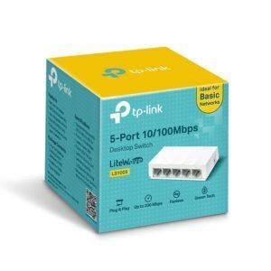 TP-Link LS1005 5-Port 10/100Mbps Desktop Switch|Green Ethernet Technology Network Hub|IEEE 802.3X |Plug and Play|Fanless Design - Image 6