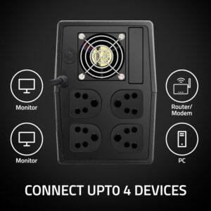 Artis 2000VA Line Interactive UPS for Personal/Gaming Computers, Desktop PCs, Laptops, Routers, Networking Devices and Gaming Consoles with 16A Input Plug. - Image 5
