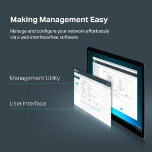 TP-Link 24-Port Gigabit Ethernet Easy Smart Switch | Unmanaged Plus | Plug and Play | Desktop/Rackmount | Energy Efficient | VLAN | Network Monitoring | Fanless (TL-SG1024DE) - Image 4