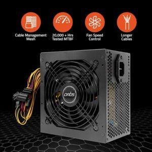 VIP 450R12 Pro SMPS Computer Power Supply Unit 120mm Smart Temperature Control Fan Supports The Latest ATX 12V Intel & AMD Platforms, Hi-Pot Tested (Black) - Image 2
