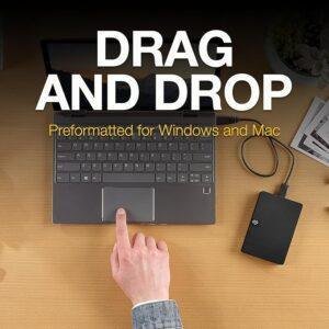 Seagate Expansion 2TB External HDD - USB 3.0 for Windows and Mac with 3 yr Data Recovery Services, Portable Hard Drive (STKM2000400) - Image 4