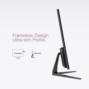 FINGERS The Big Picture LED Monitor Satin-2150 [21.45 (51.48cm), FHD (1920x1080 px), Ultra-Slim & Frameless, 16.7 M Colours, Wall Mountable, VGA, HD Interface with 100HZ (Black) - Image 4