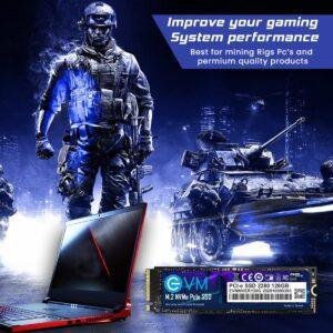 EVM 128GB Internal SSD - M.2 NVMe PCIe (2280) - High-Speed Performance Up to 1800MB/s Read & 700MB/s Write Speed with Low Power Consumption - Compatible with Gaming PCs & High-Performance Workstations - Image 3