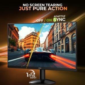 AOC 24B30H2 24 Inch (23.8") FHD IPS Monitor | 120Hz Refresh Rate | 1ms Response Time | Adaptive Sync | 3-Side Frameless | HDMI & VGA | Low Blue Mode | VESA Mount - Image 3