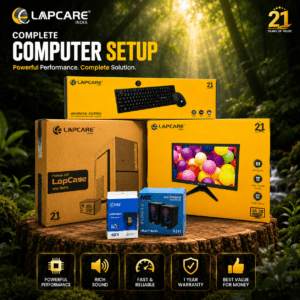 Complete Computer Setup with Intel i3 4th Gen, 8GB RAM, 128GB SSD + 500GB HDD, Lapcare 18.5" Monitor, Wired Combo, WiFi Chip, Speaker & Mouse Pad. 1 Year Warranty. - Image 5